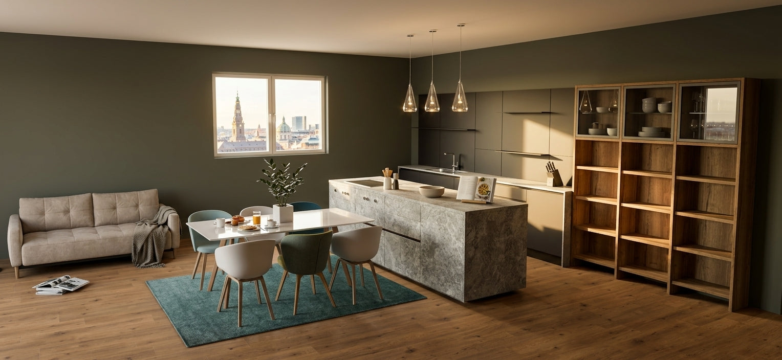 Furnished room planned with Roomle